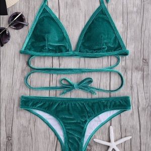 🐬Green Velvet Bikini